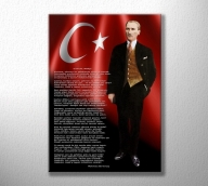 Özel Tasarım İstiklal Marşı ve Atatürk Tablo