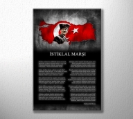 Özel Tasarım İstiklal Marşı ve Atatürk Tablo