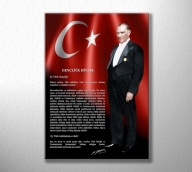 Özel Tasarım Gençliğe Hitabe ve Atatürk Tablo