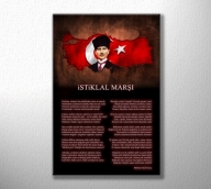 Özel Tasarım İstiklal Marşı ve Atatürk Tablo